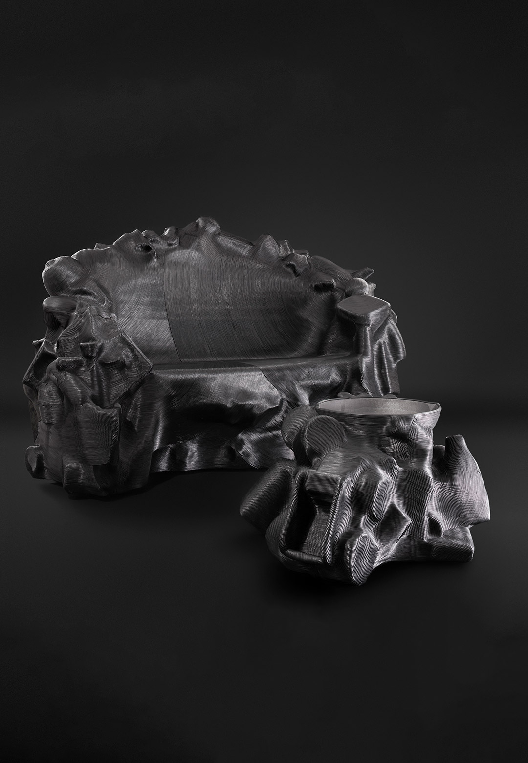 Jay Sae Jung Oh crafts &lsquo;Salvage&rsquo; sculptures of debris draped in leather