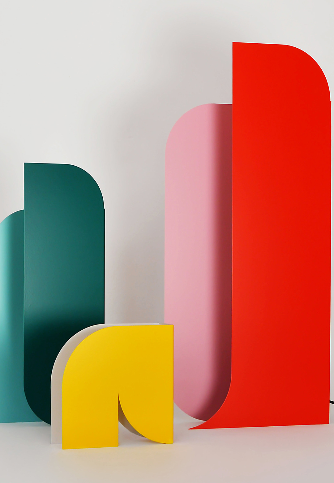 Nortstudio&rsquo;s latest lamp collection translates 2D graphic compositions to 3D steel objects