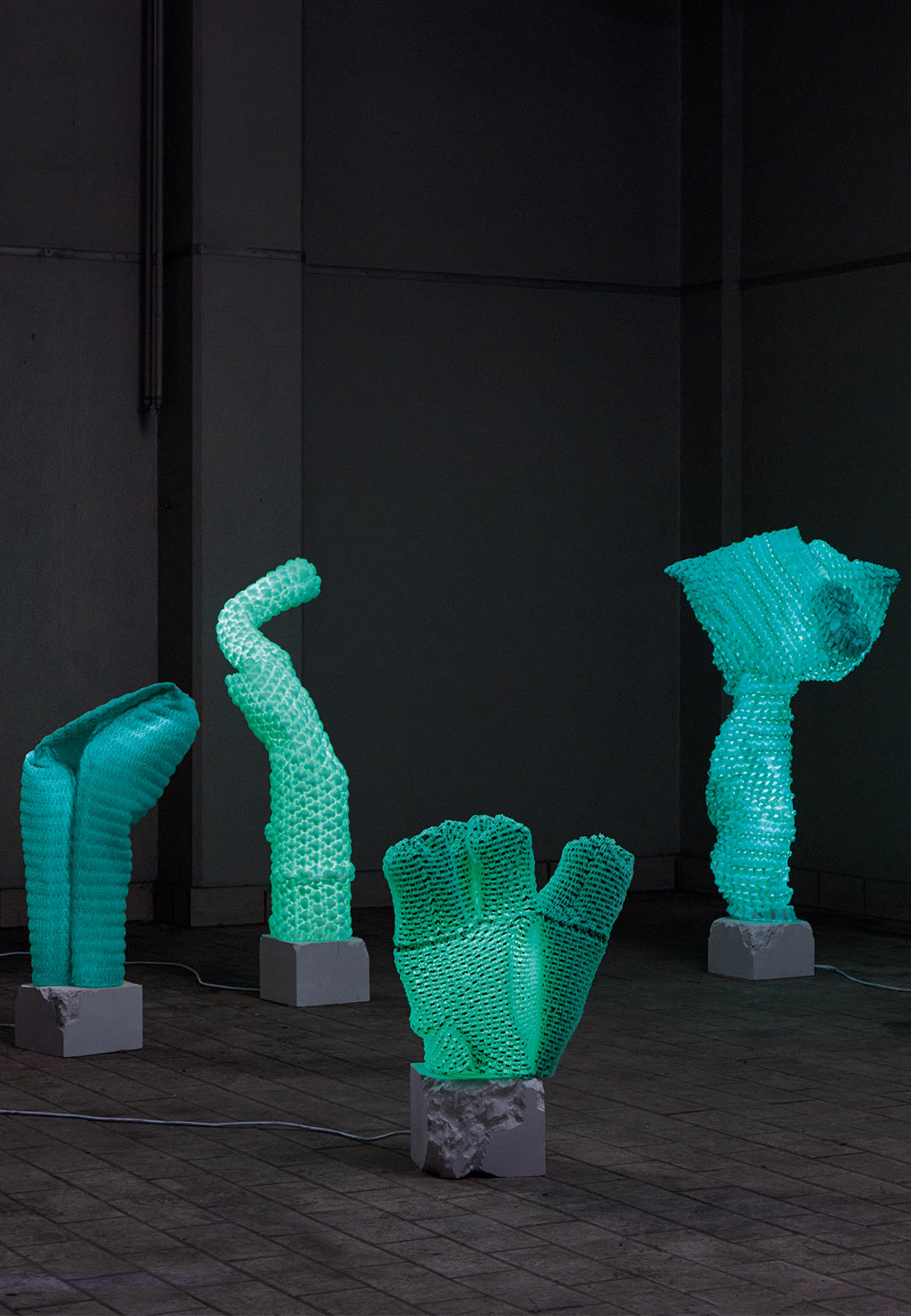 Sangmin Oh&rsquo;s &lsquo;Knitted Light&rsquo; collection evokes images of vibrant underwater corals
