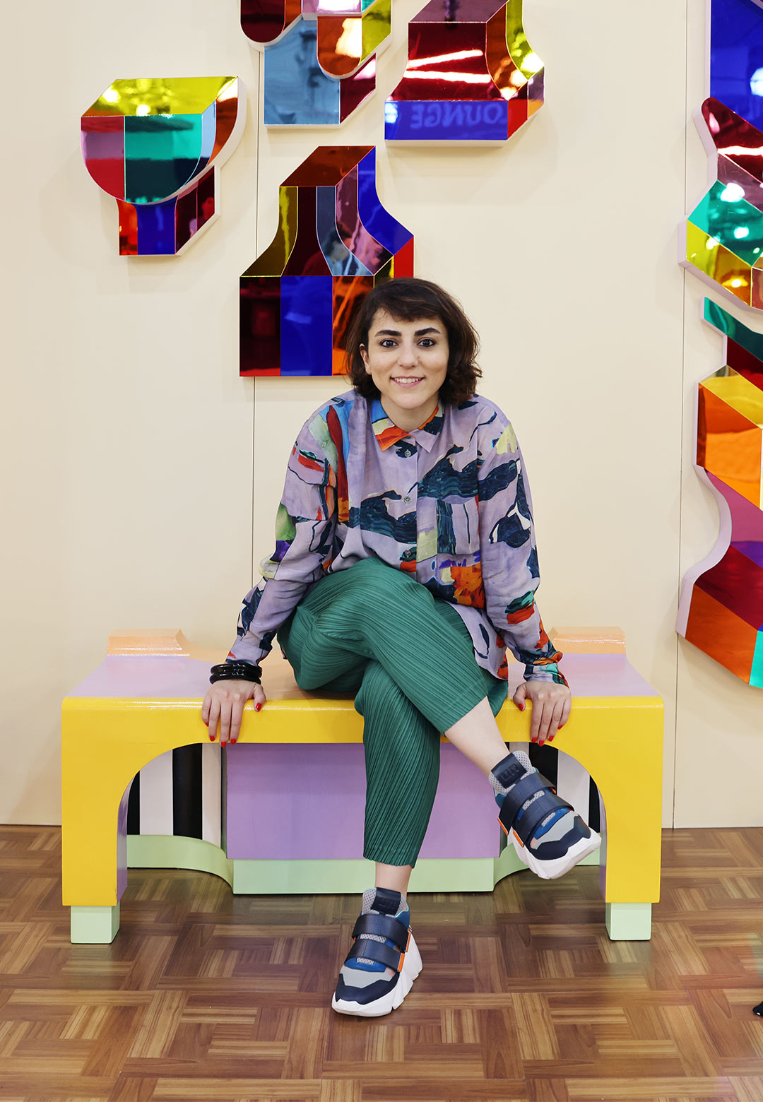 Consorting an artistic exchange with Mana Sazegara&rsquo;s vivid graphics and totems
