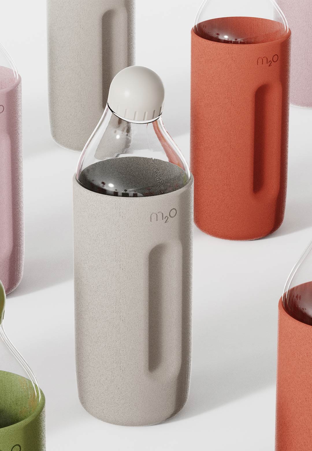 Michael Young&rsquo;s new M2O bottle design features an angled neck and easy-grip cap