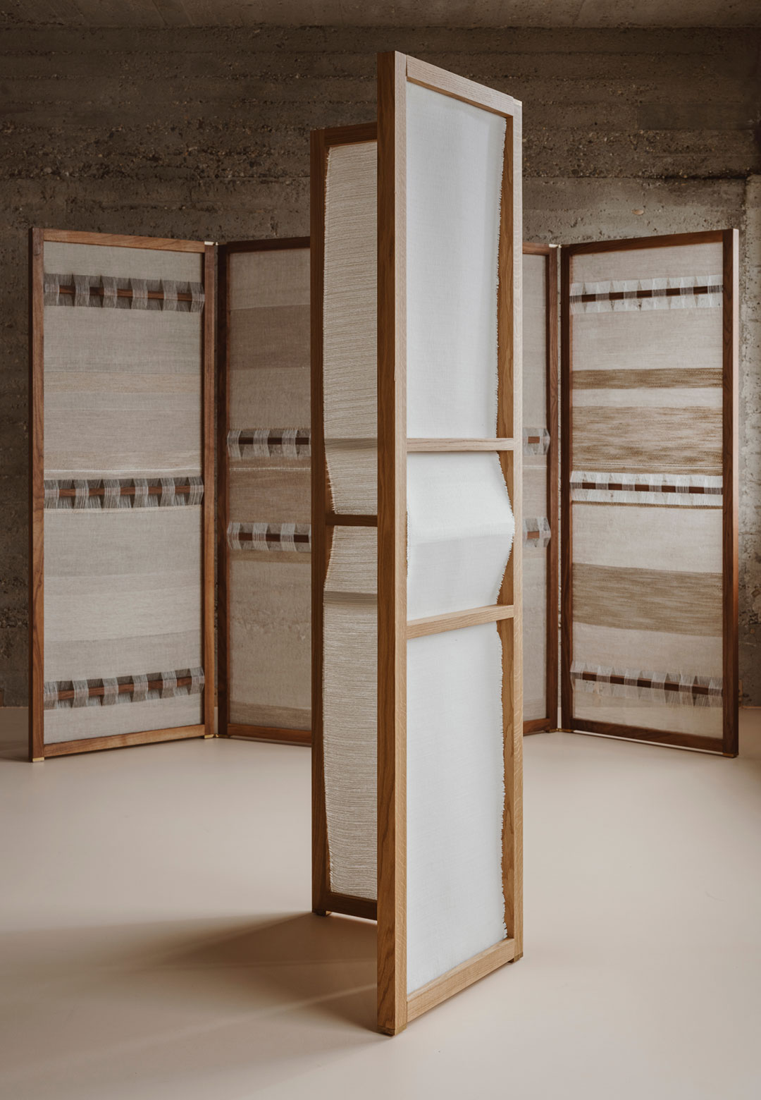 Nathalie Van der Massen&rsquo;s textiles are an interplay of tactility and intangibility