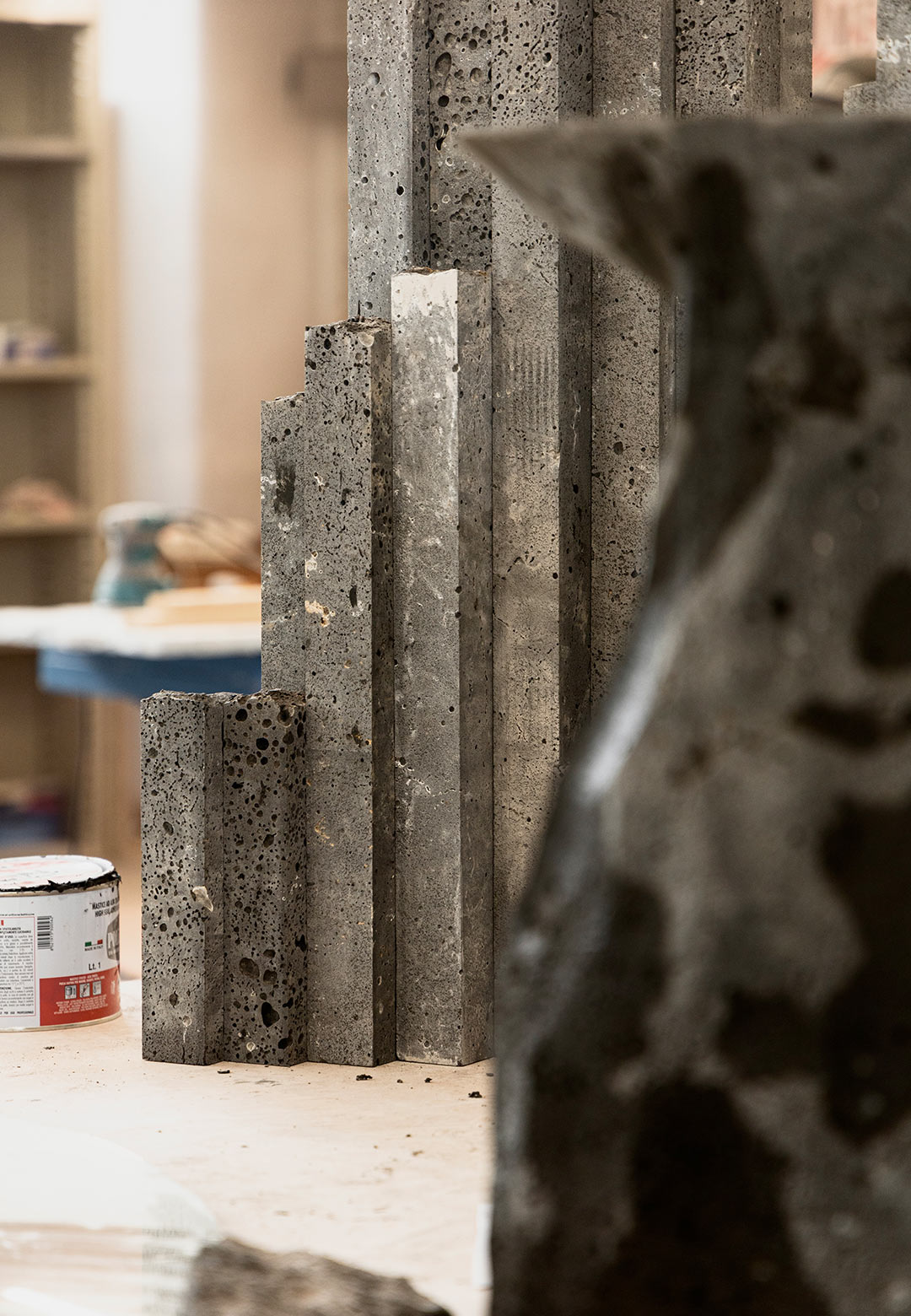 Andr&eacute;s Monnier showcases 'Connexico', the lava stone collection at Milan Design Week