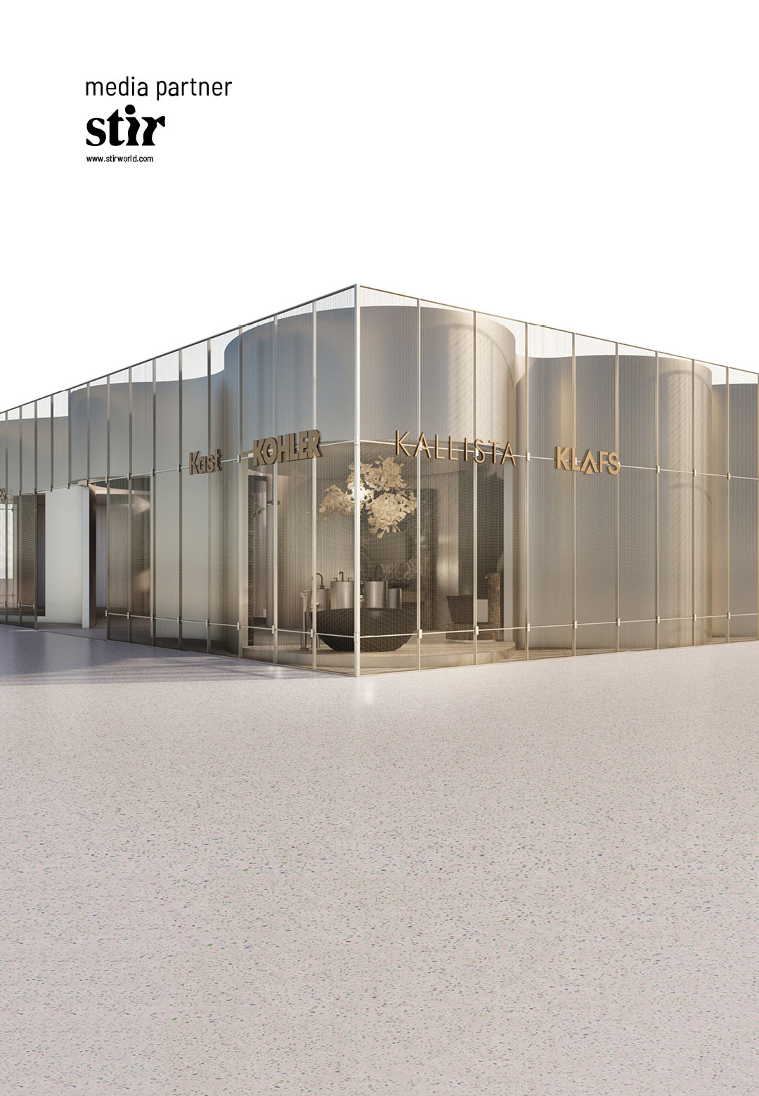 Storytelling with experiential design at Kohler&rsquo;s exhibit by Yabu Pushelberg in Milan