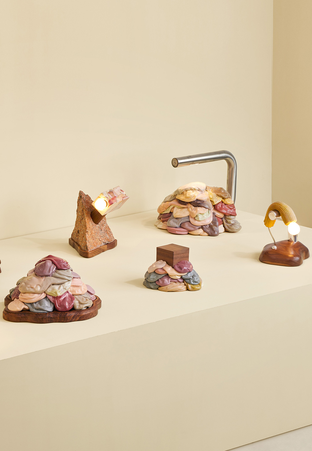 'Strange Friends': A vitrine of eight distinct table-top items that complement each other