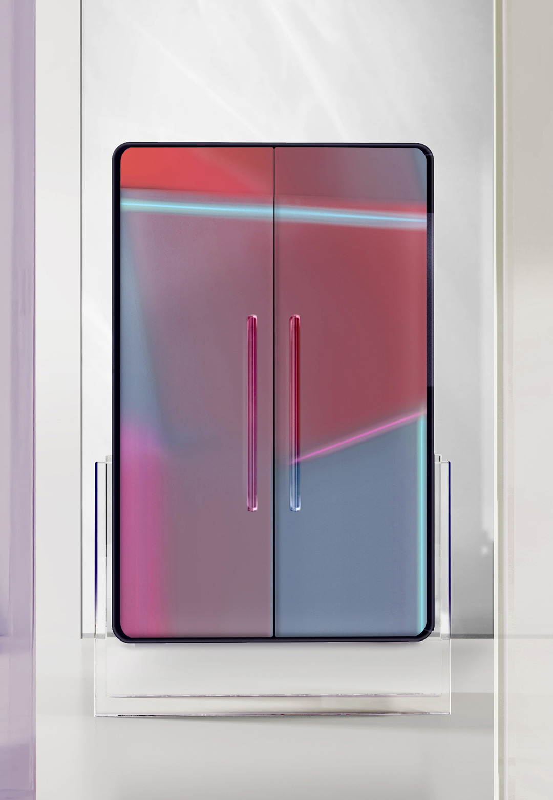 Draga & Aurel showcases iridescent resin explorations at the Rossana Orlandi Gallery
