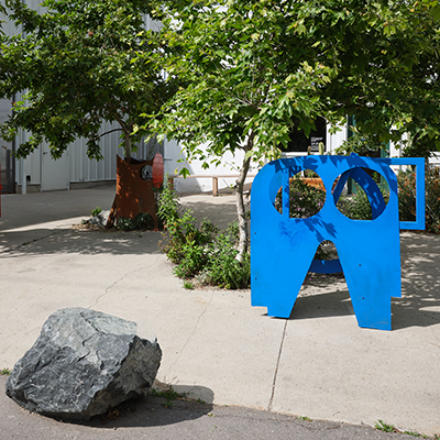 Serban Ionescu's wonderfully whimsical sculptures frame 'The Great Outdoors'