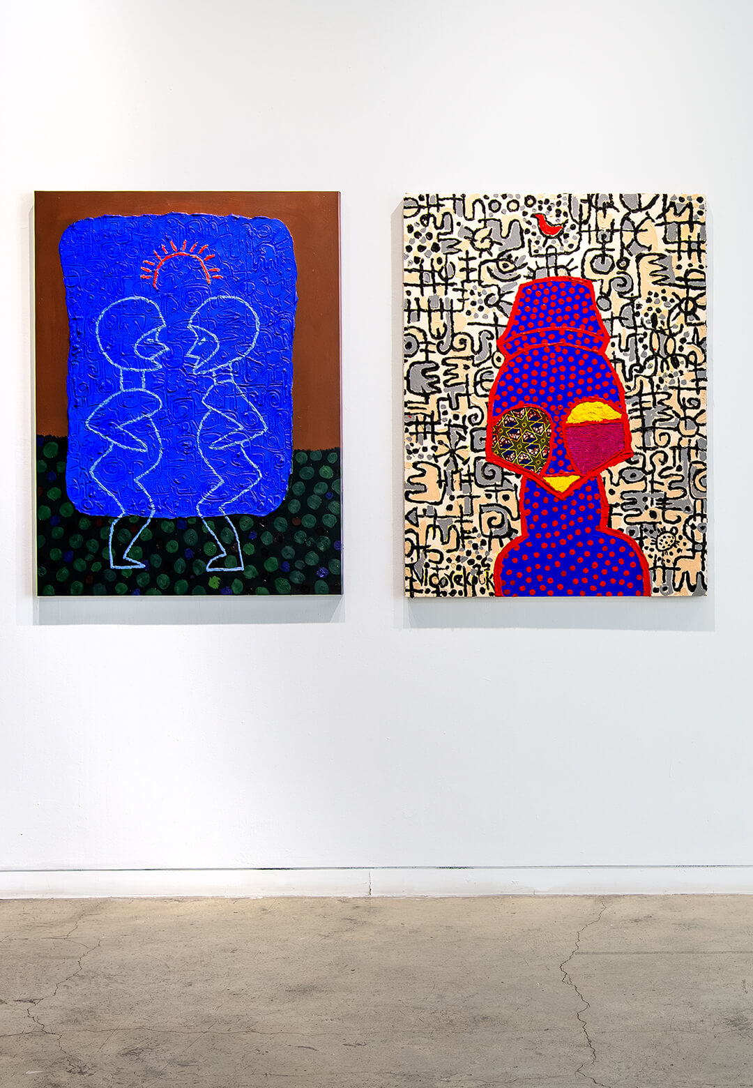 Looking Back and Forward with artist Victor Ekpuk at Aicon Gallery, New York