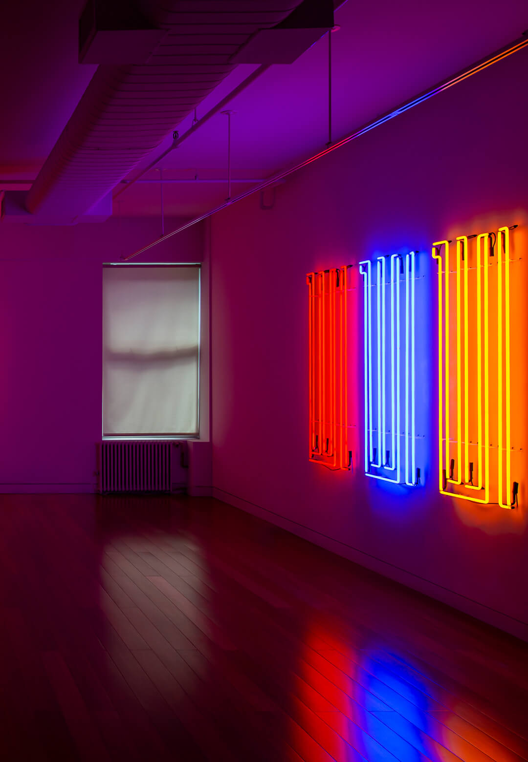 Rasheed Araeen's show In Lights brings his self-contained neon works to Aicon Gallery