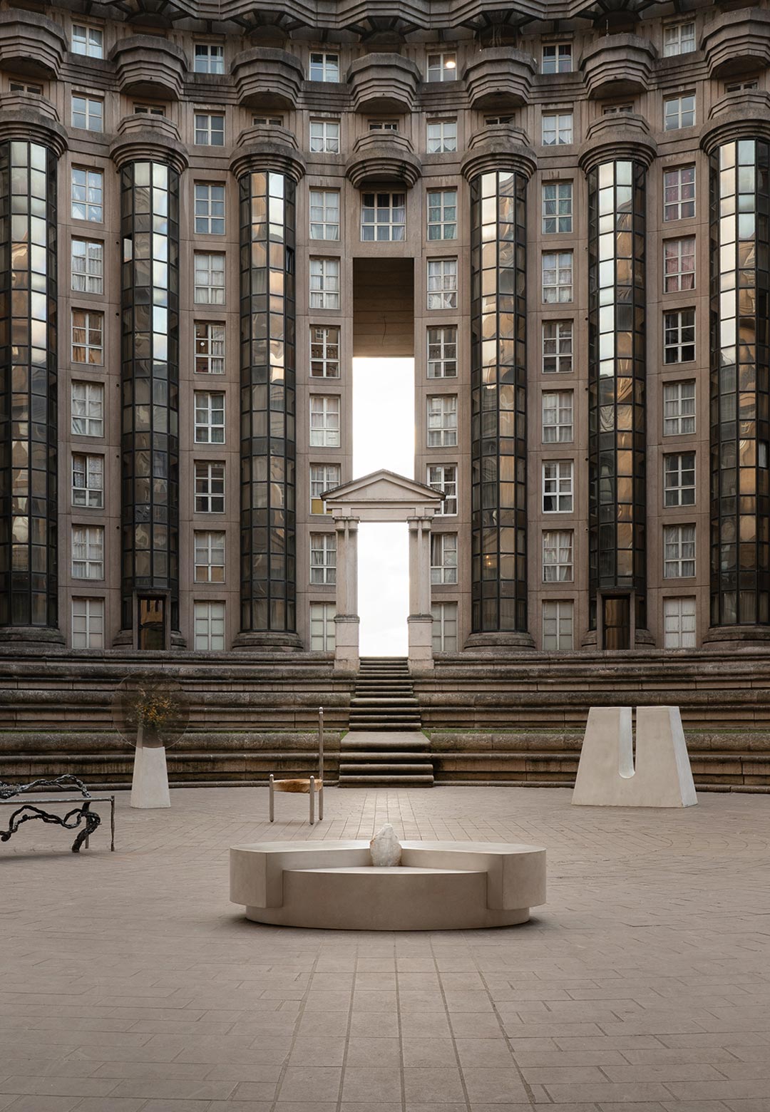A decade of Galerie Philia's designs in dialogue with brutalism at Noisy-le-Grand