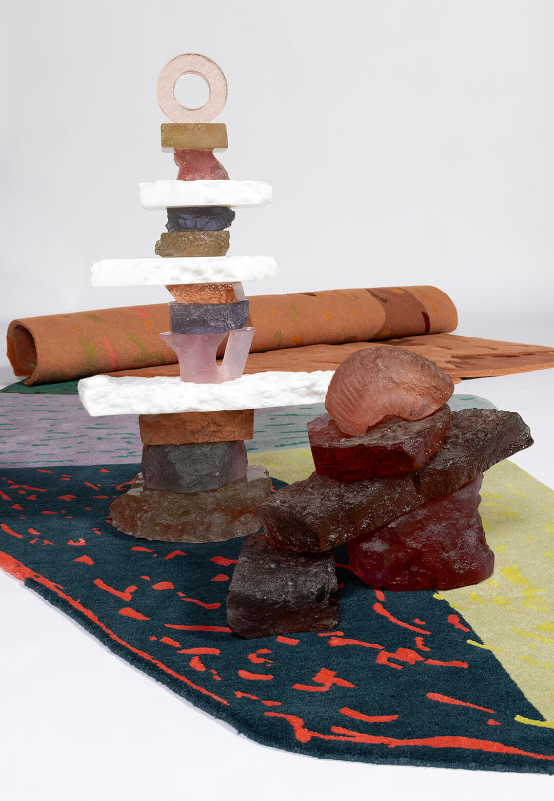 Glass meets textile in The Ground of Things by Dawn Bendick at Charles Burnand Gallery