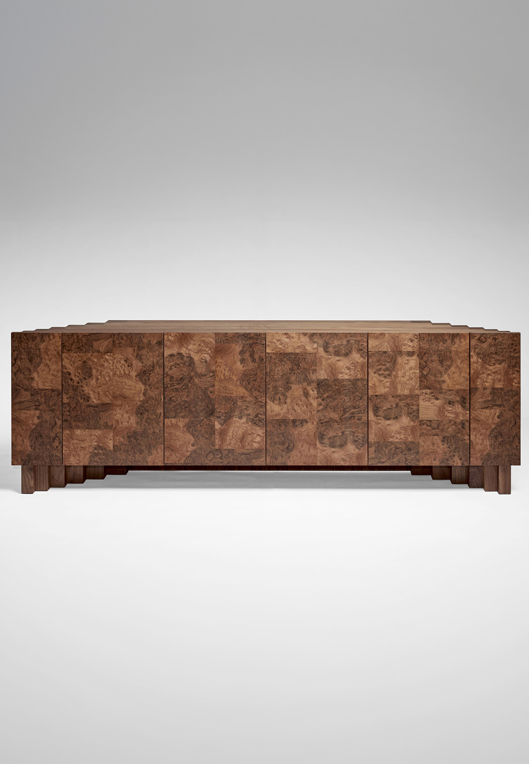 The Fira Sideboard by Tim Vranken is a gradual offsetting of wooden elements