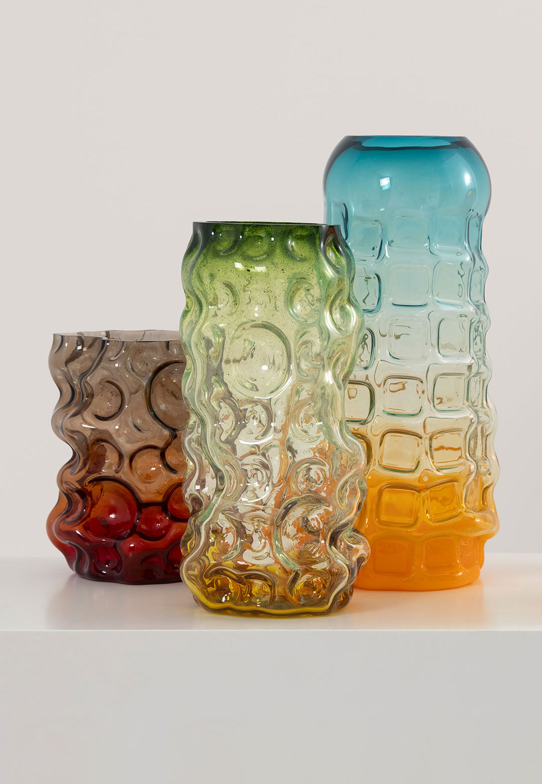 Galerie kreo presents Tejo Remy&rsquo;s glassblown bases as Solid Air, Liquid Colour