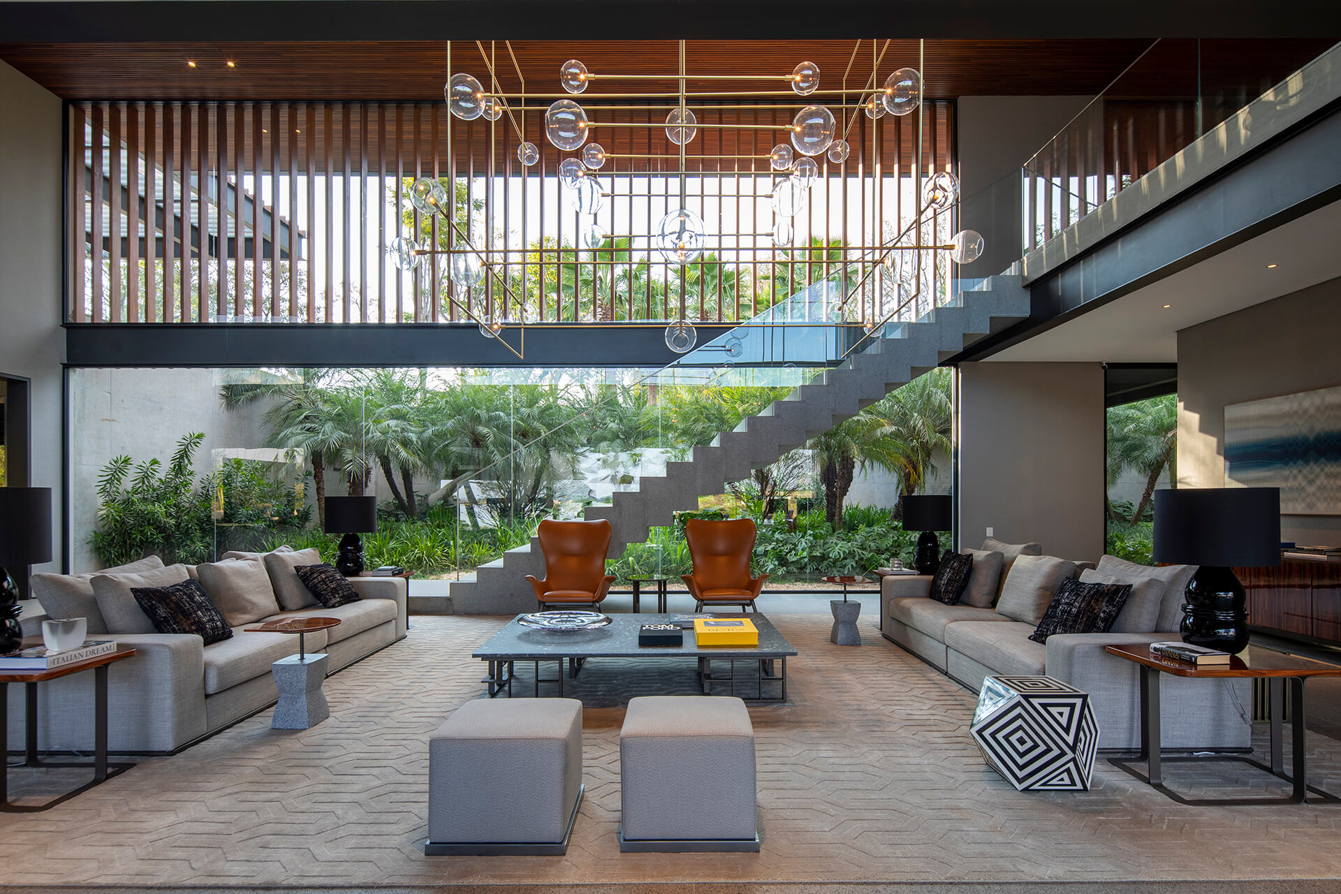 Tetra House is a train of wood and concrete blocks mounted on branching ...